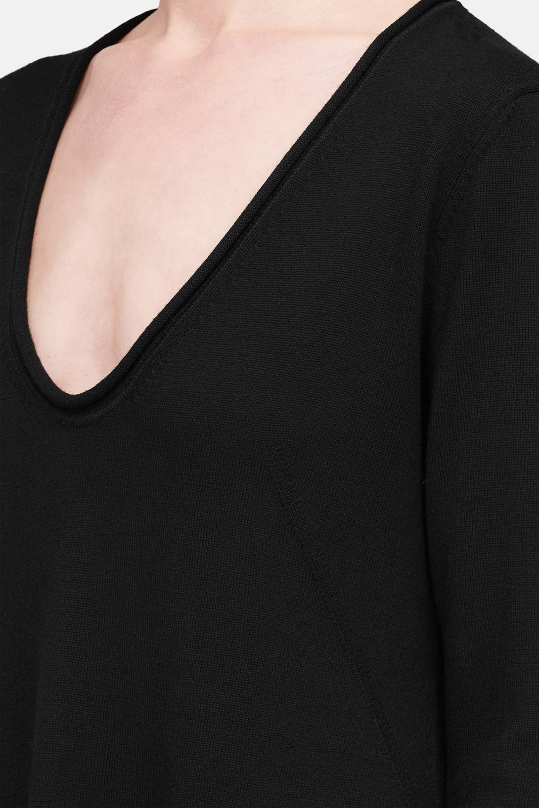 Knit Maxi Dress - Black – The Line