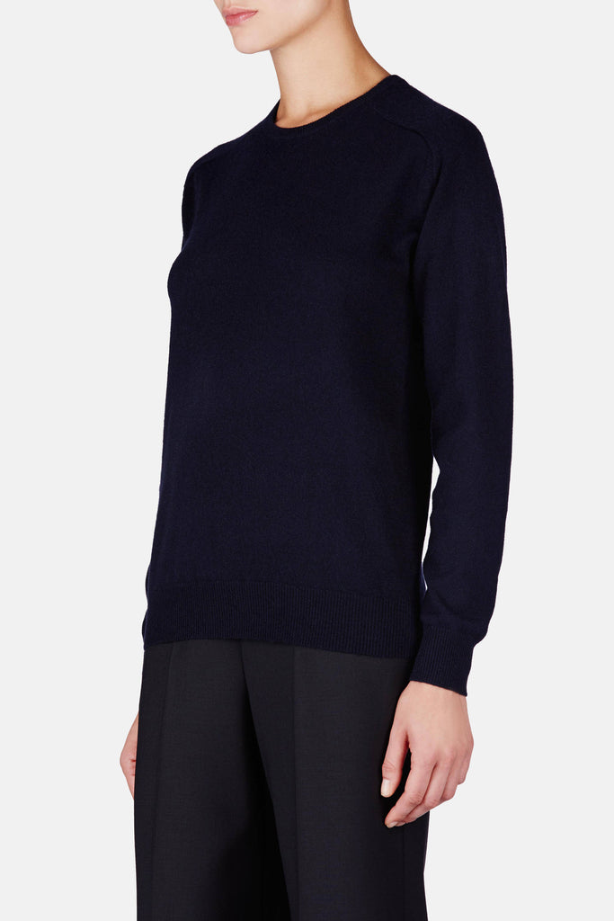 Verona Crewneck - Dark Navy – The Line