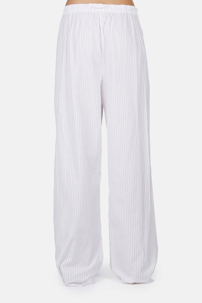 Lounge Pant - Red and White Stripe – The Line