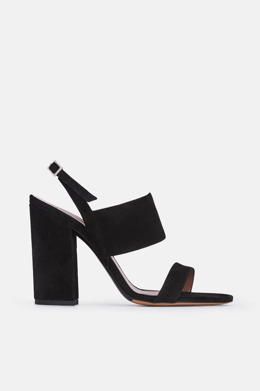 Senna - Black Split Suede – The Line