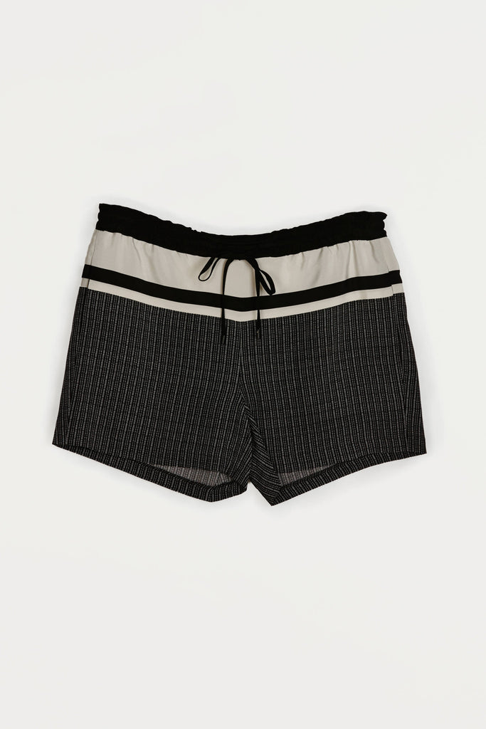 Printed Silk Short - Black Combo – The Line