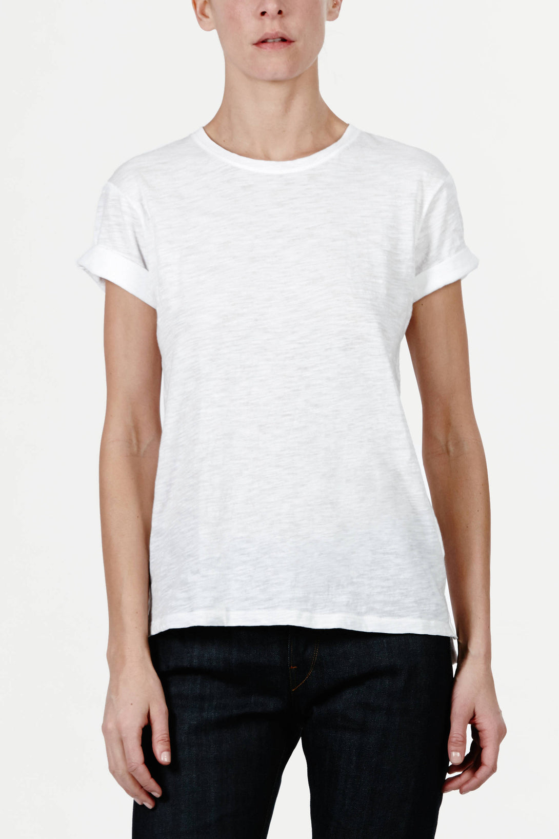 Rolled Sleeve Tee – The Line