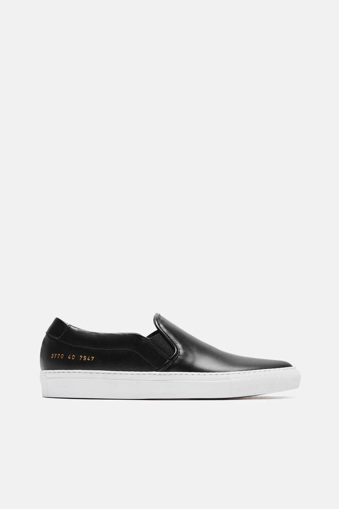 Slip On in Leather - Black – The Line