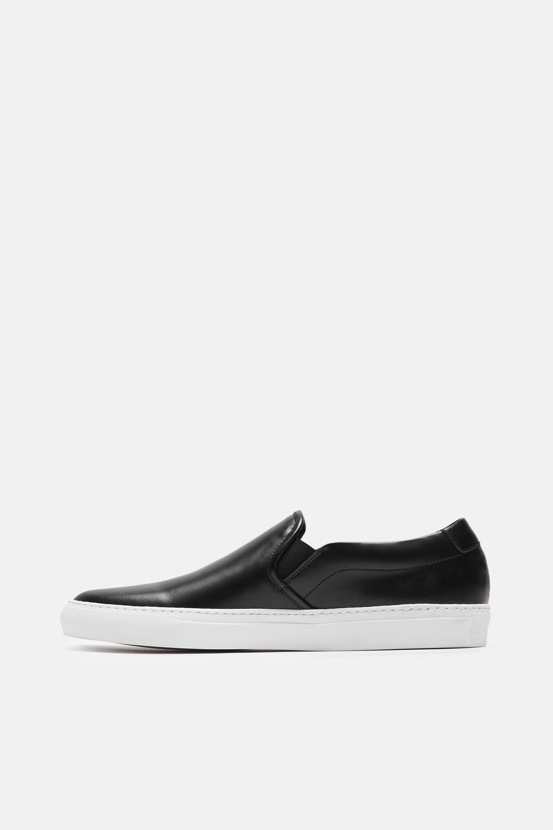 Slip On in Leather - Black – The Line