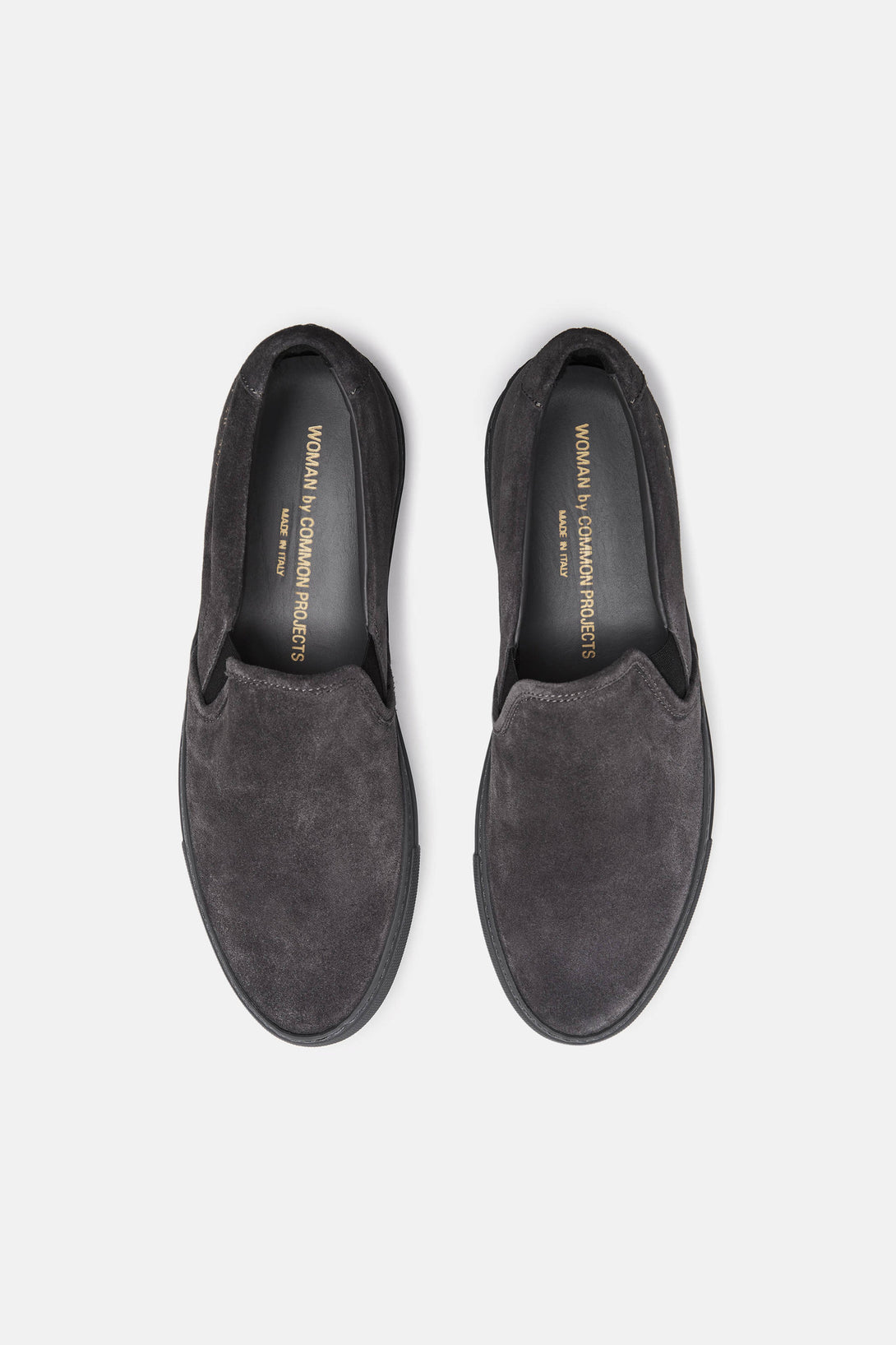 common projects dark grey suede