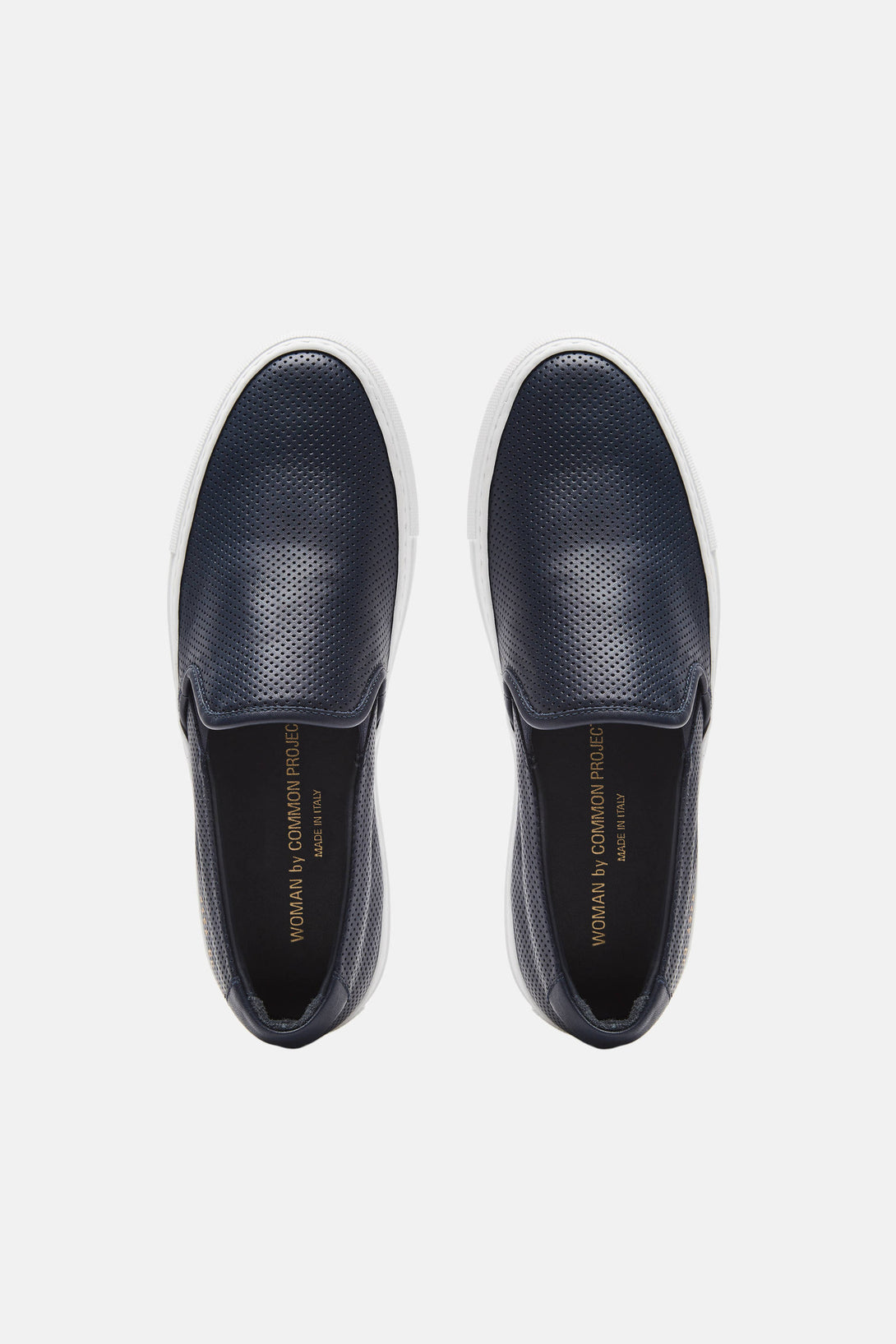 Perforated Slip-On - Navy – The Line