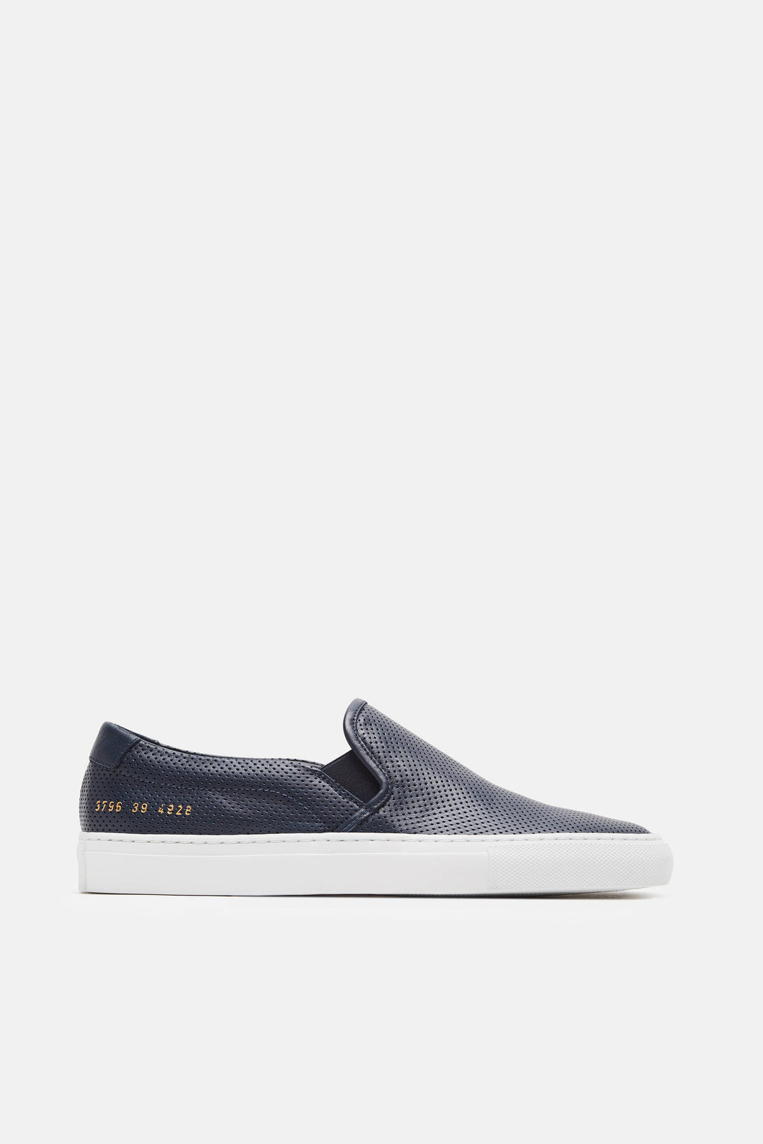Perforated Slip-On - Navy – The Line