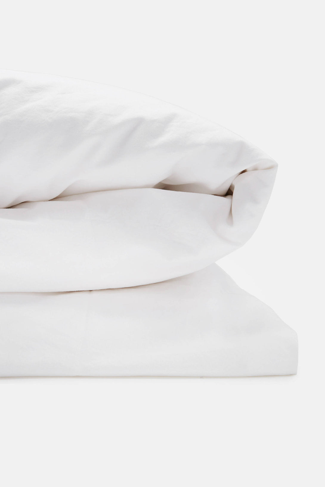 Washed Percale King Cali King Duvet White The Line