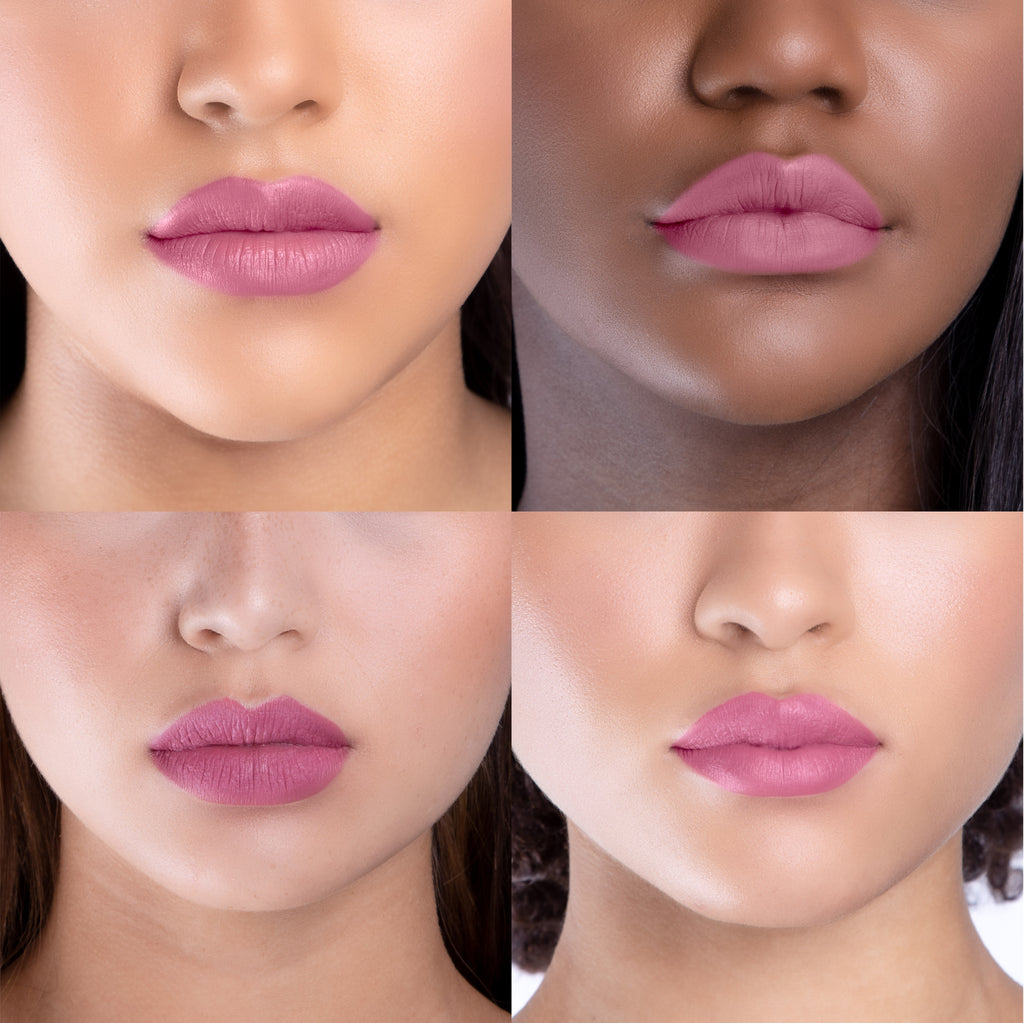 Lipsax Selfie on 4 different Lips/Skintones