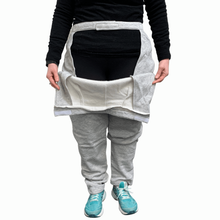 Adaptive clothing pants with open back 