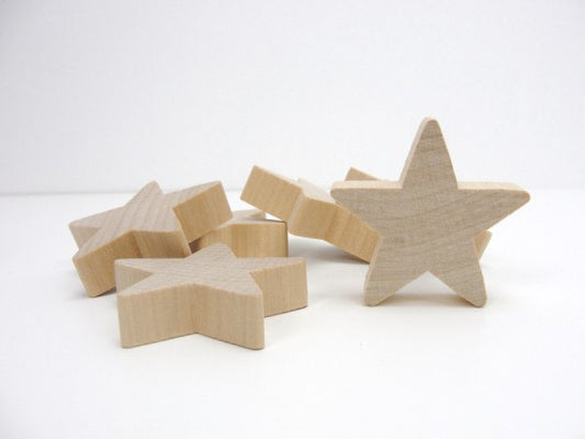 Traditional 2 inch (2) x 1/4 wooden stars – Craft Supply House