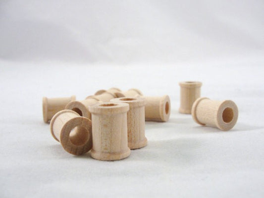 Miniature Thread Spools, Mini Wood Spools Of Thread 8 Piece Set