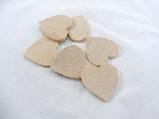 Wooden hearts 1 inch (1) wide, 1/4 thick – Craft Supply House