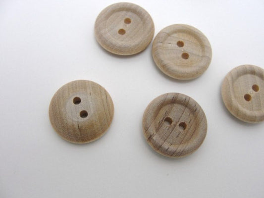 Unfinished Wooden Buttons for Crafts and Sewing 1/2 inch Bulk Pack of 100 Decorative Buttons by Woodpeckers