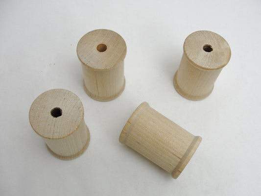 Little wooden spools 1/2 inch set of 12 – Craft Supply House