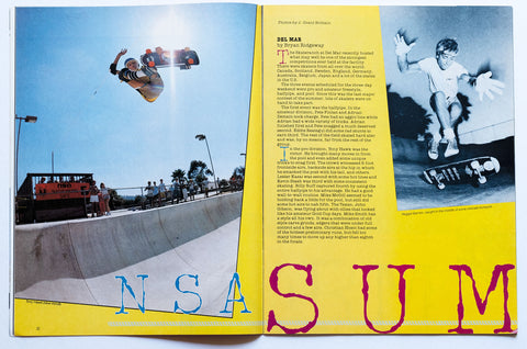 Transworld Skateboarding Magazine 1984 Tony Hawk Photo