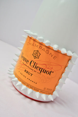 Custom Angel Quartz Veuve Clicquot Champagne Bottle – La Gartier Wedding  Garters