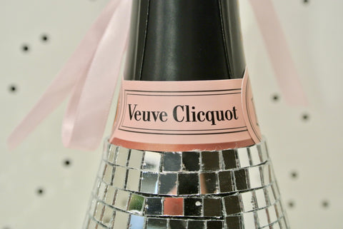 custom veuve clicquot bottle disco ball bling 