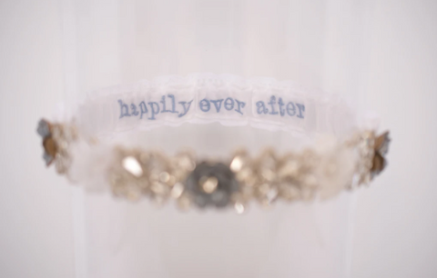 happily ever after wedding garter 