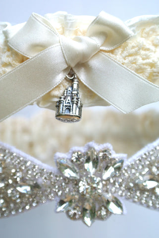 disney wedding garter 