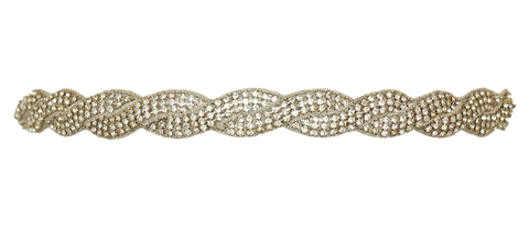 infinity crystal sparkle wedding garter 
