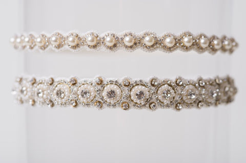 jeweled wedding garter sets 