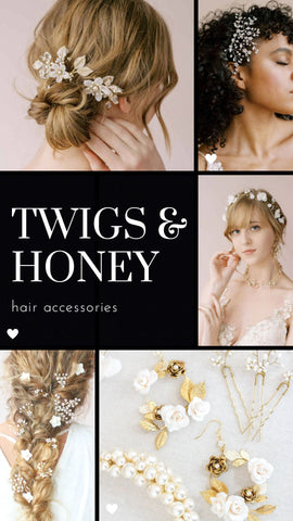 twigs and honey wedding hair accessories bridal hair accessories 