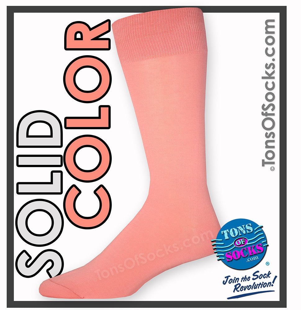 coral dress socks