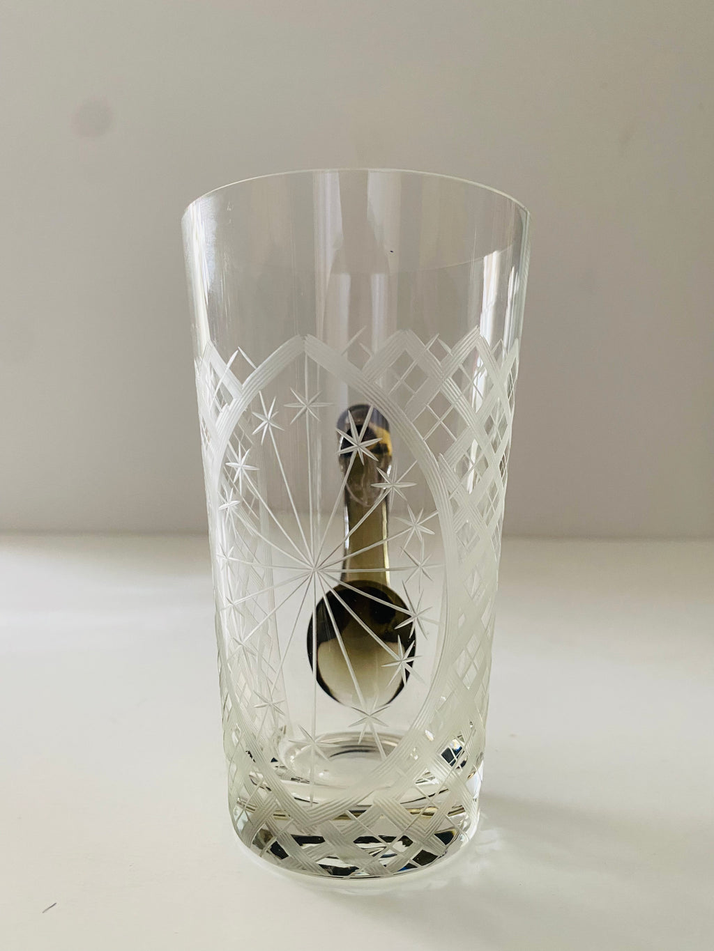 Modern Mikasa Park Lane Crystal Glass Mugs - Set of 6