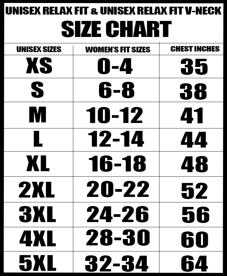 Power In Black Size Chart