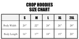 Crop Hoodie -  Black Queen