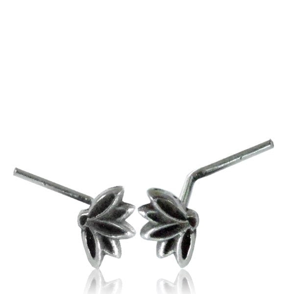 Single Tribal Sterling Silver Nose Stud 