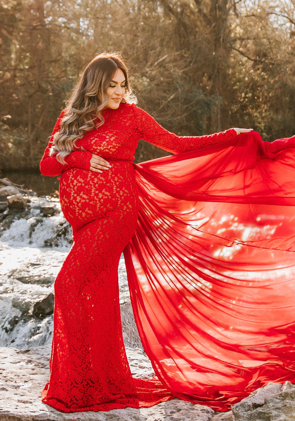 Chandler Flowy Maternity Gown