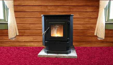 Summers Heat 2000-sq ft Heating Area Firewood Stove at
