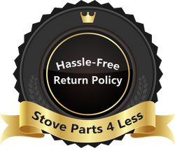stove and grill parts for less hassel free return policy badge