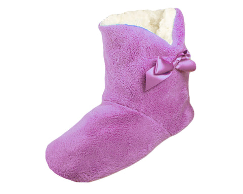 purple slipper boots