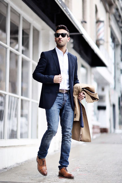 shoes for casual blazer