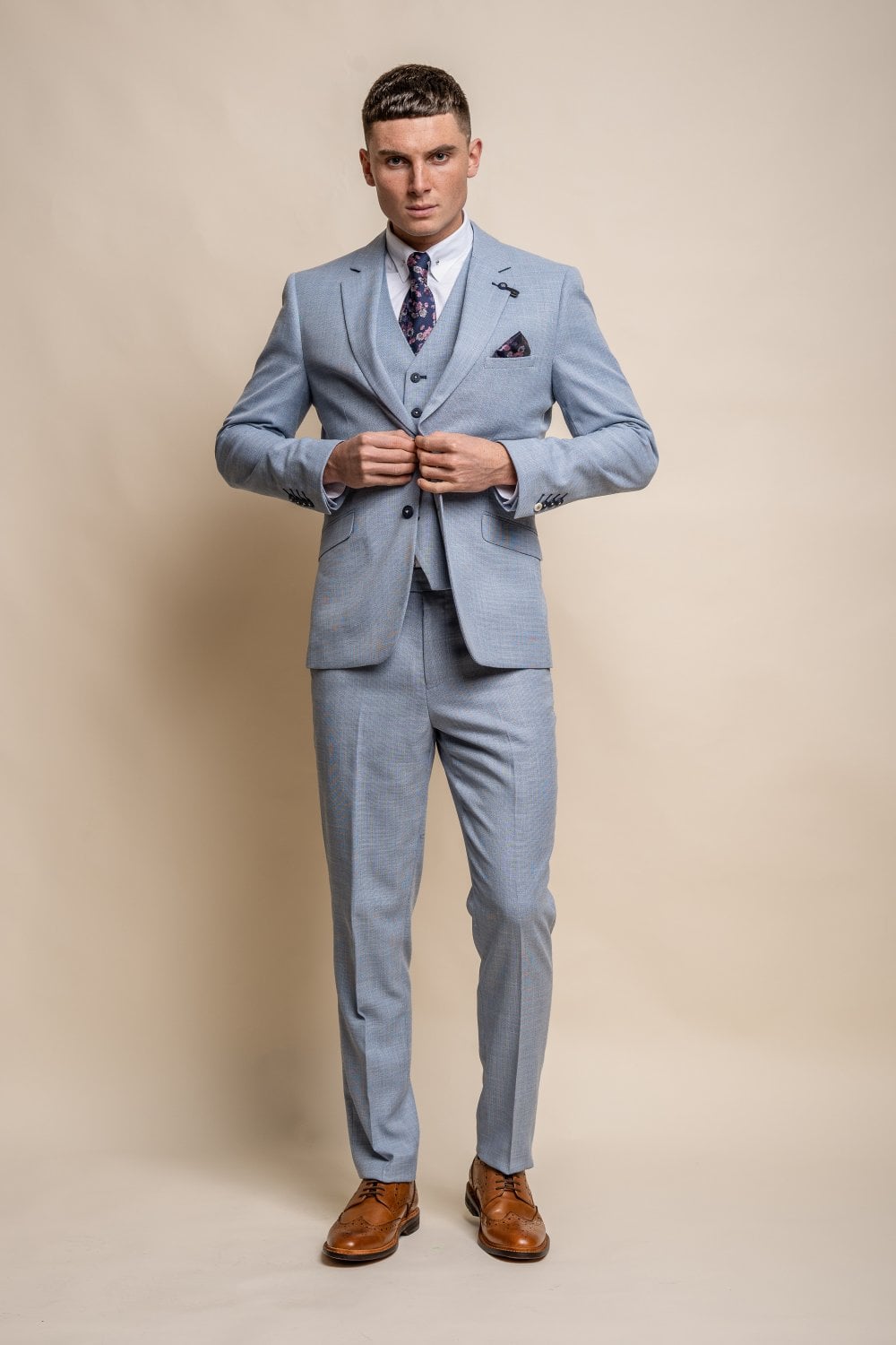 Miami Sky Three Piece Suit