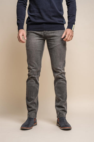 Cavani Elliot Navy Long Stretch Slim Fit Jeans - Clothing from House Of  Cavani UK – House of Cavani