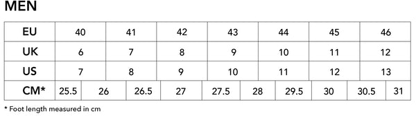 footwear size uk to us