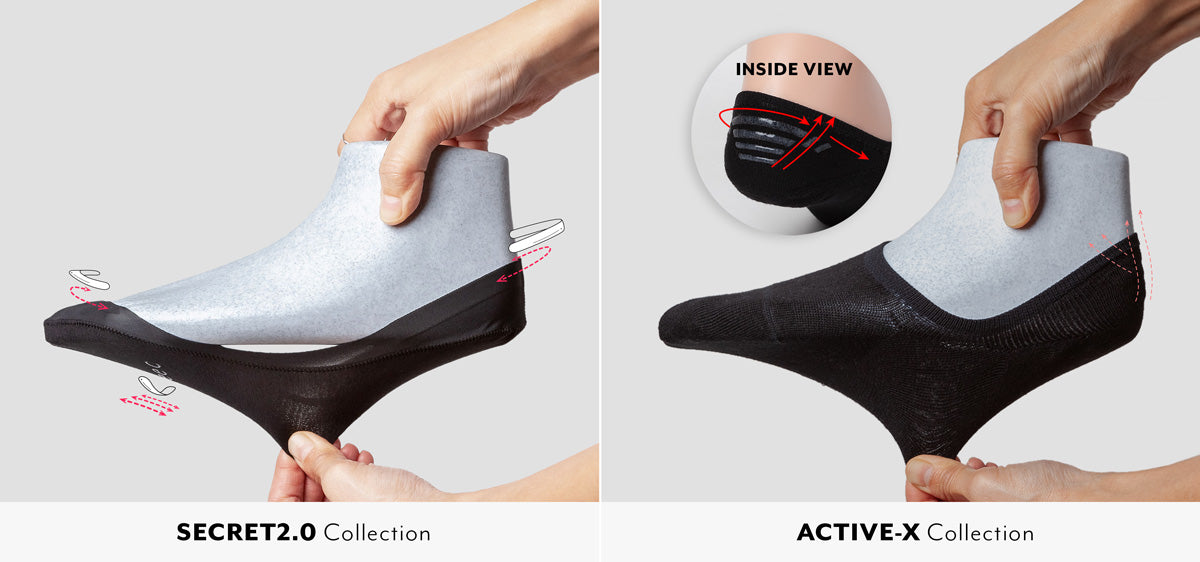 no show socks with silicone grip