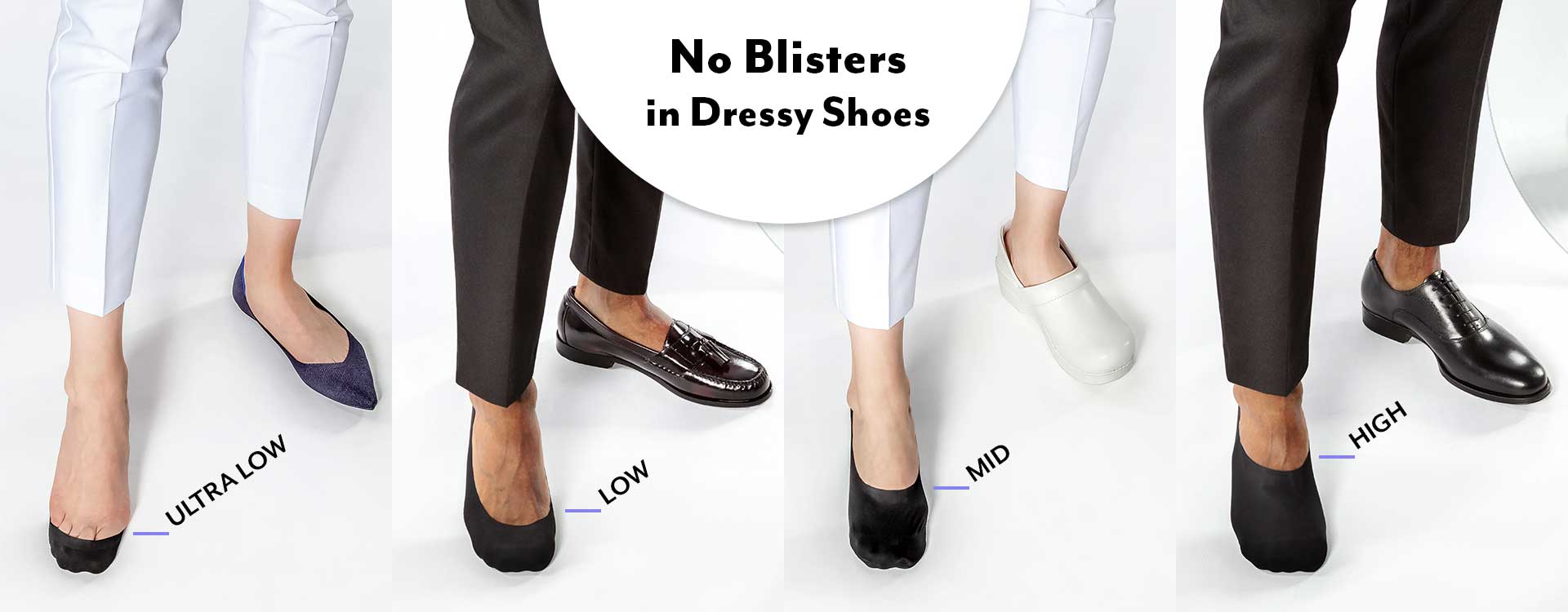 Socks Coverage for Dressy Shoes
