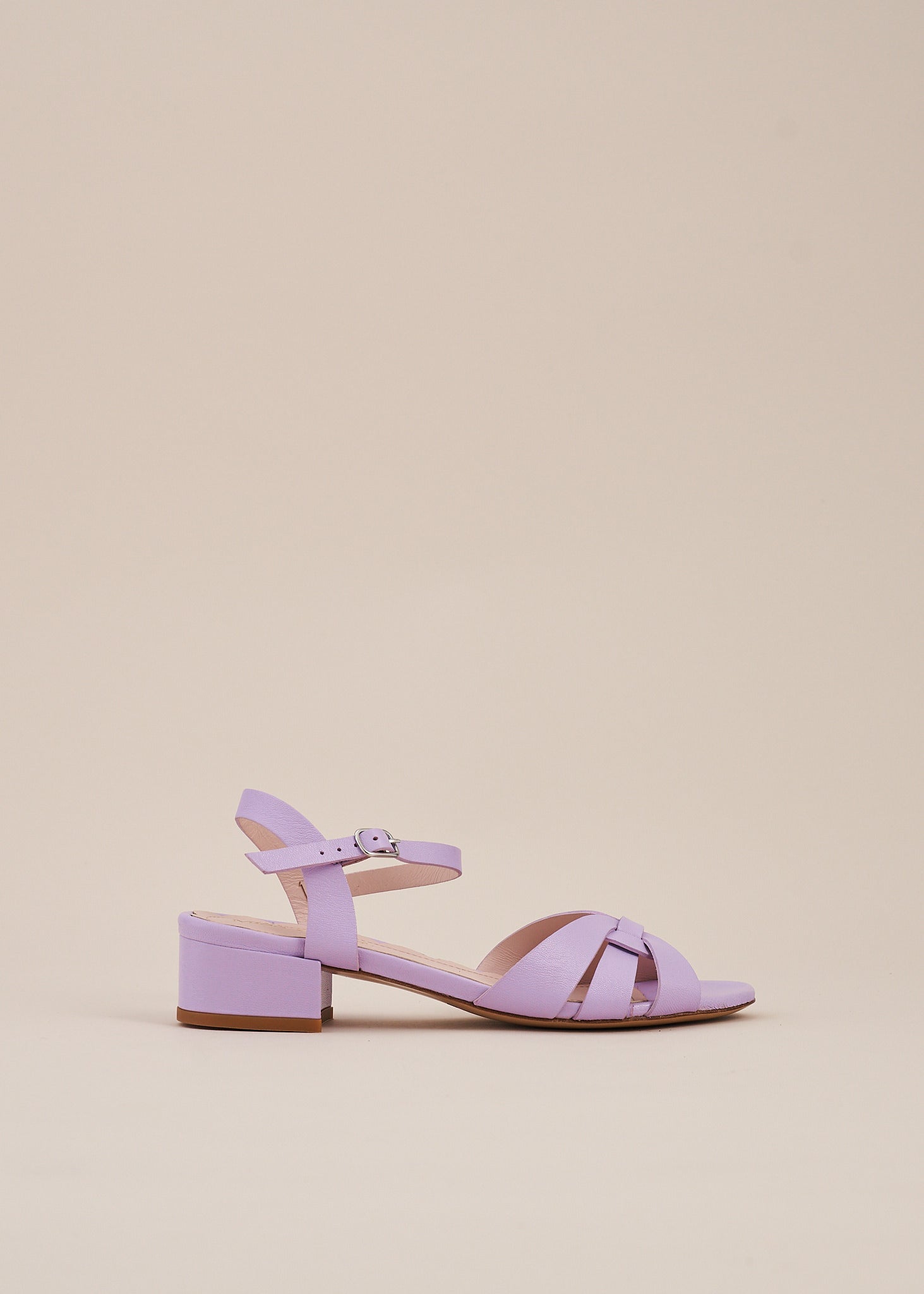 Isla 2 Lilac Interlaced Leather Low 