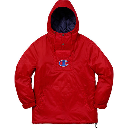 supreme champion pullover parka black