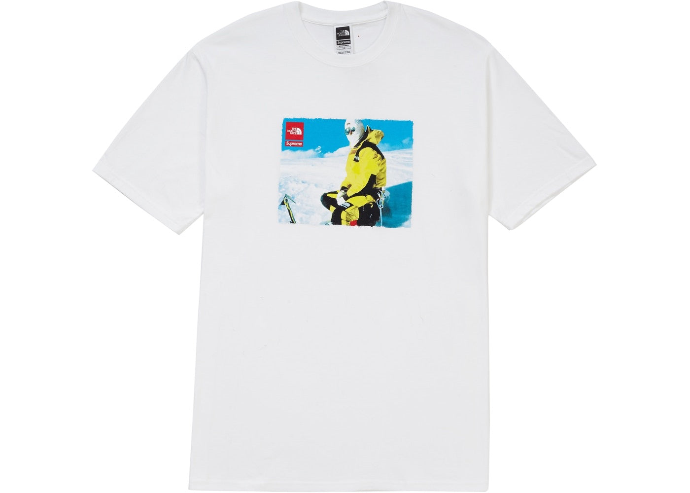 north face x supreme tee