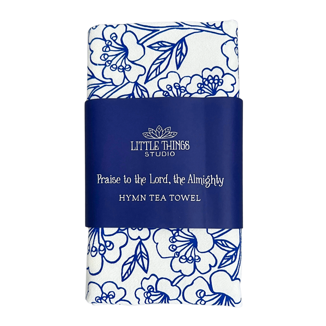 Blessed Assurance Hymn Tea Towel