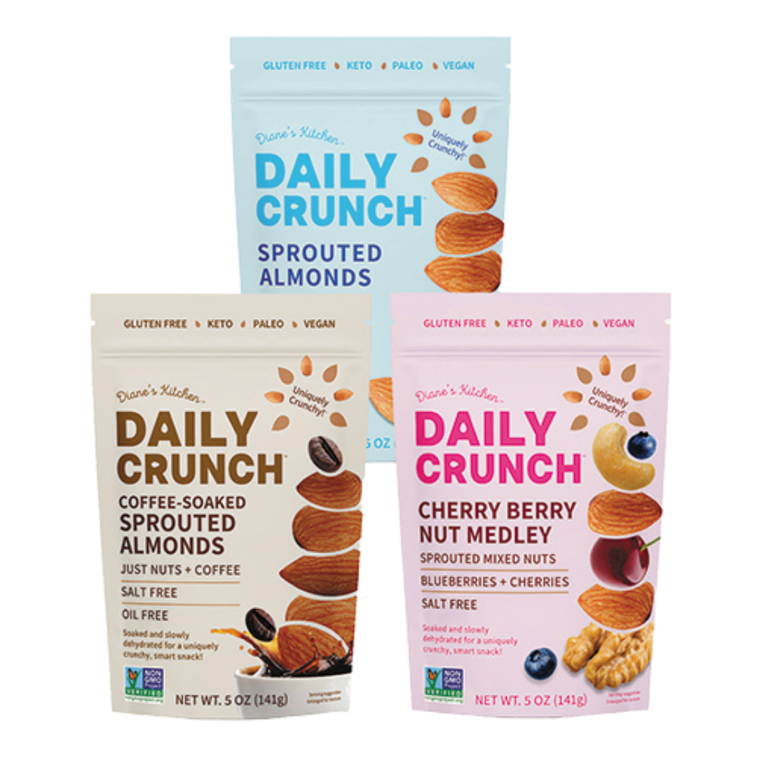 Daily Crunch Travel Size Flavored Almonds - Made in TN