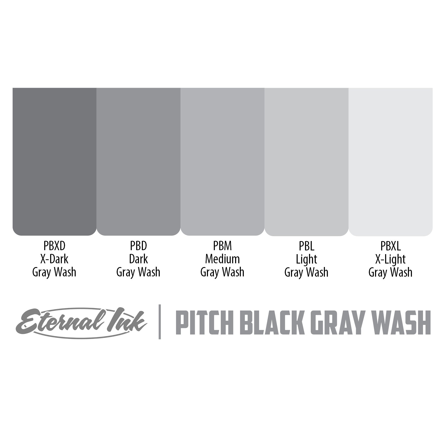 Eternal Pitch Black Medium Gray Wash - Darkside Tattoo Supply Inc