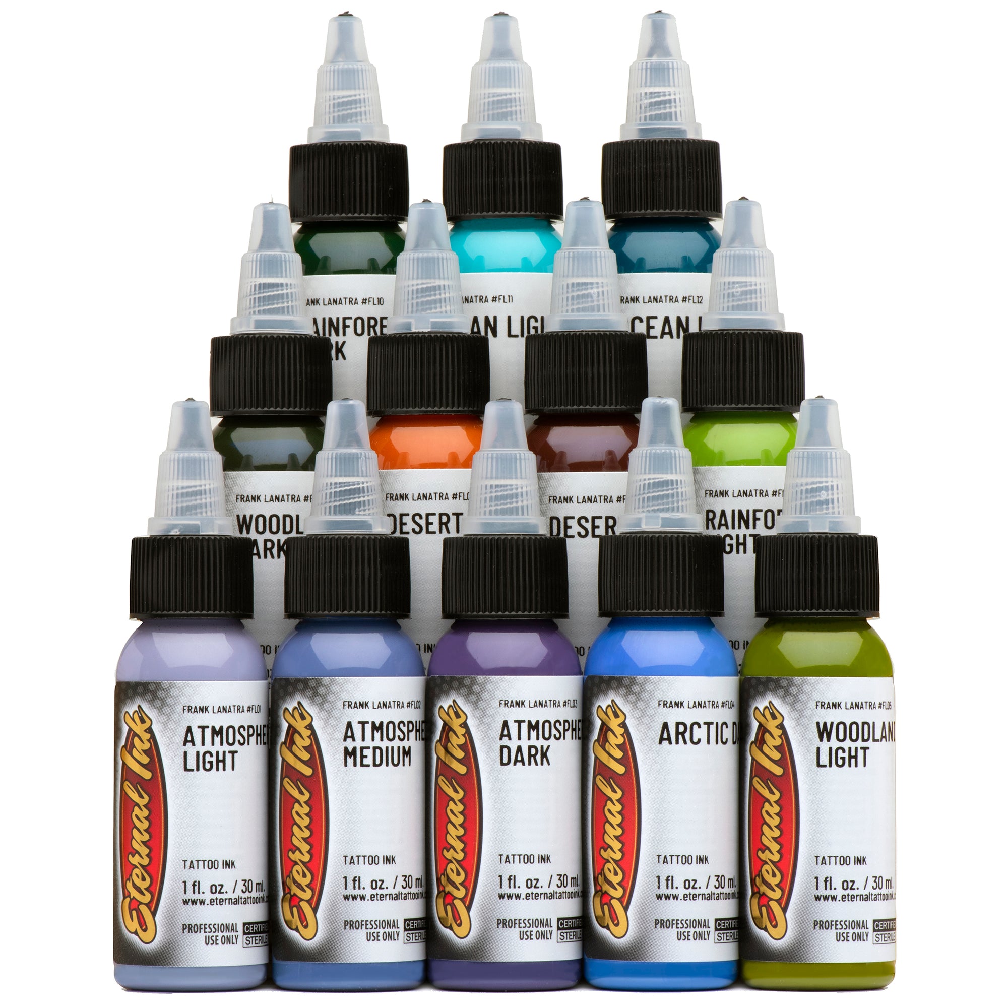 Eternal Tattoo Ink Professional 6 Color 1 Ounce PASTEL SET HOT Free  Shipping
