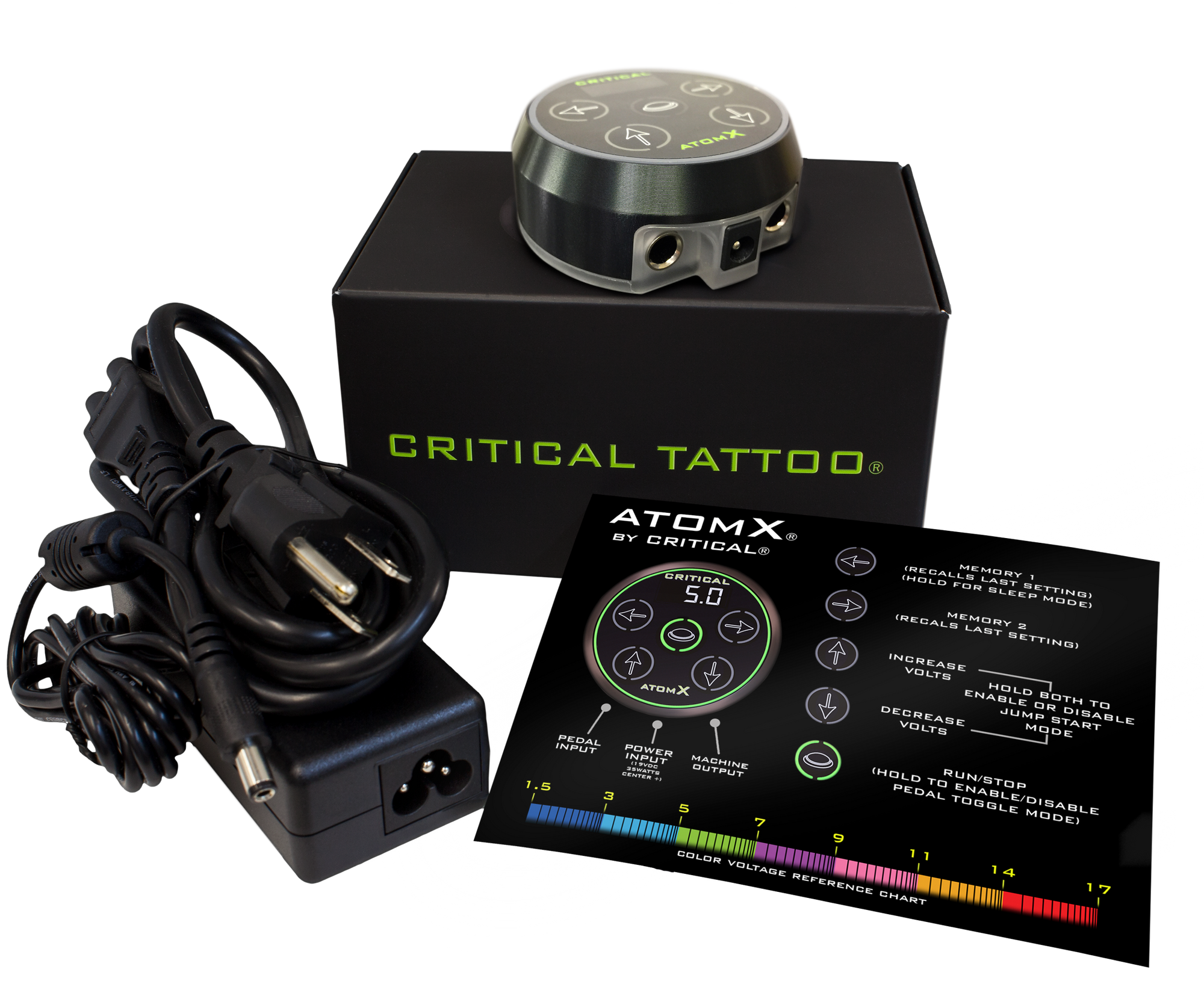 Critical Tattoo Power Supply  Atom  Hildbrandt Tattoo Supply